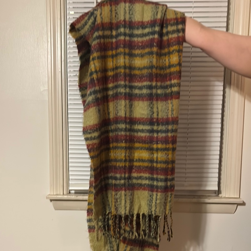 Amanda Blu Striped Acrylic Scarf with Fringe